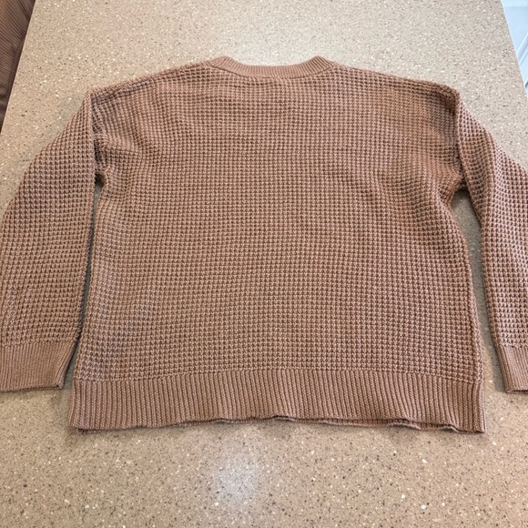 Time and Tru brown Crewneck Sweater size XXL waffle pattern - Picture 7 of 7